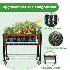 The Home Cult black liner with drainage holes showing soil retention benefit