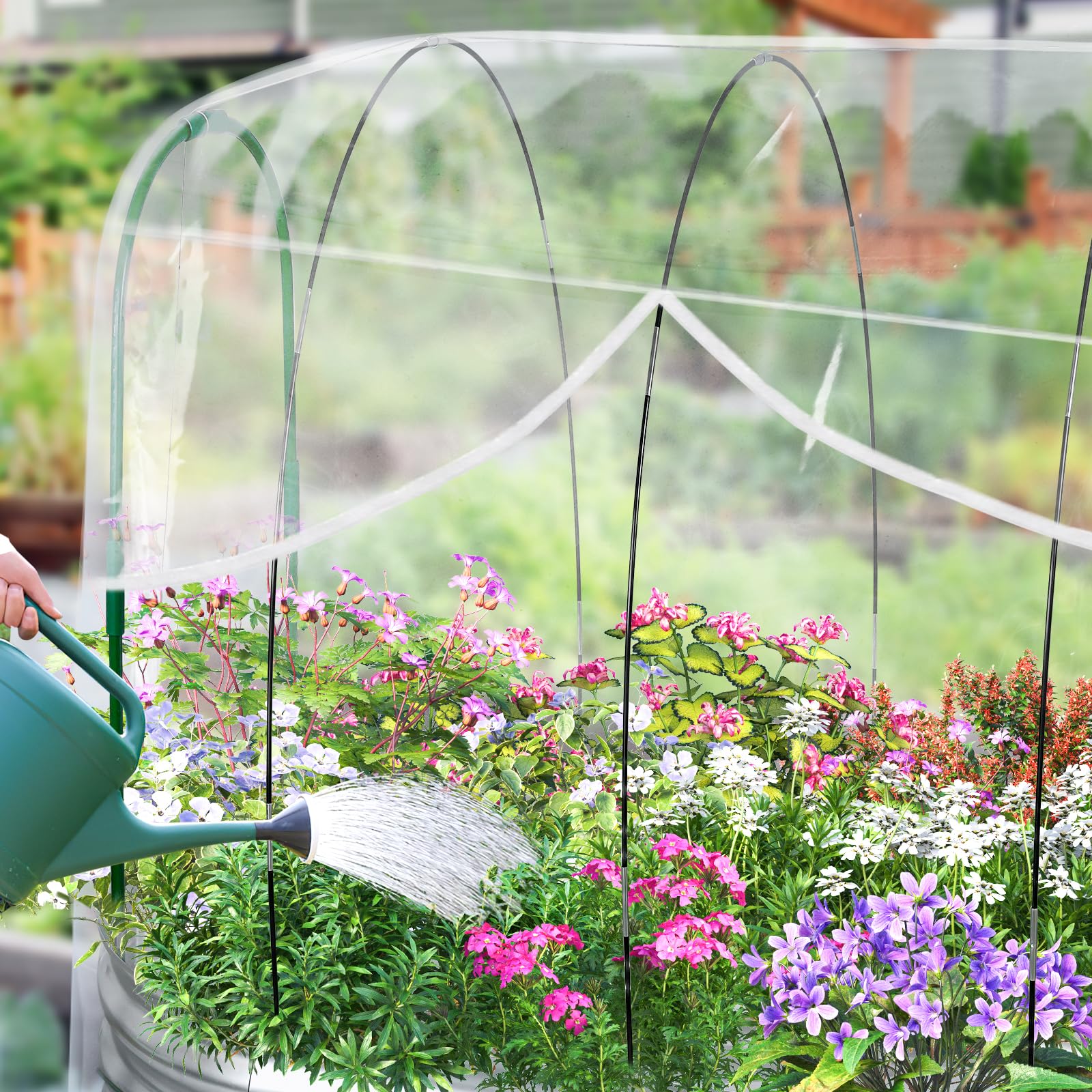 The Home Cult fine mesh netting detail blocking pests while protecting seedlings benefit