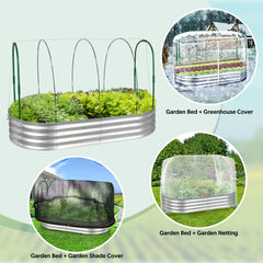 The Home Cult assembled greenhouse frame with three covers for seasonal protection benefit