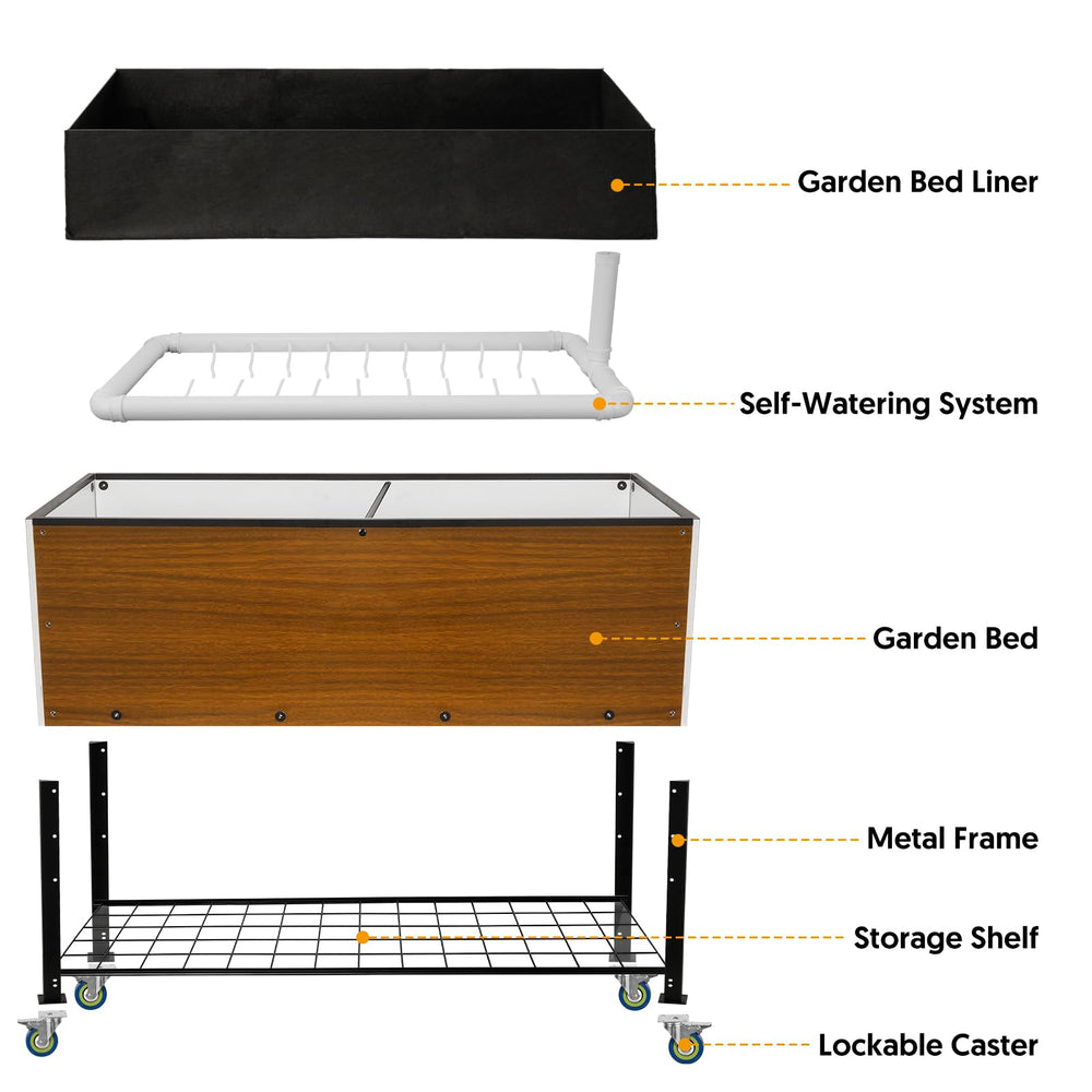 The Home Cult heavy-duty lockable caster close-up showing easy mobility benefit