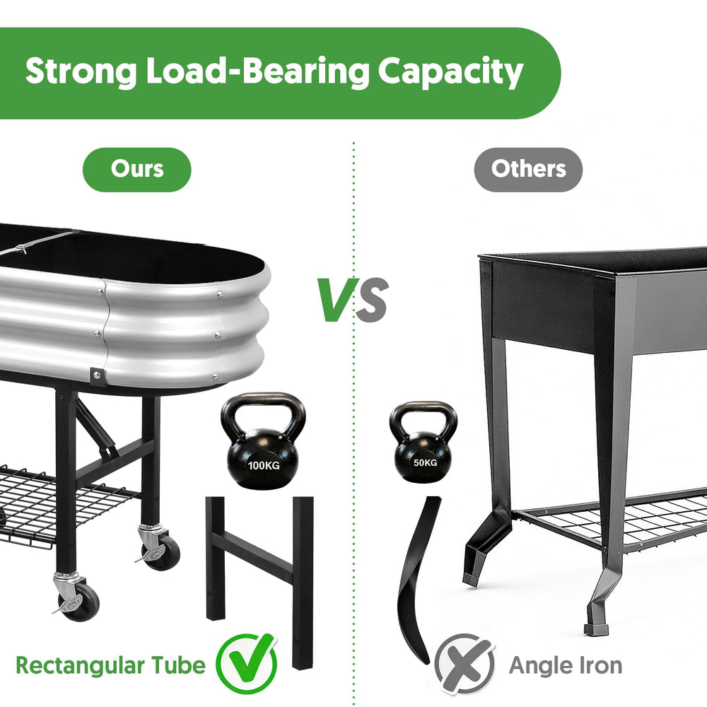 The Home Cult lockable casters rolling smoothly for easy repositioning and security