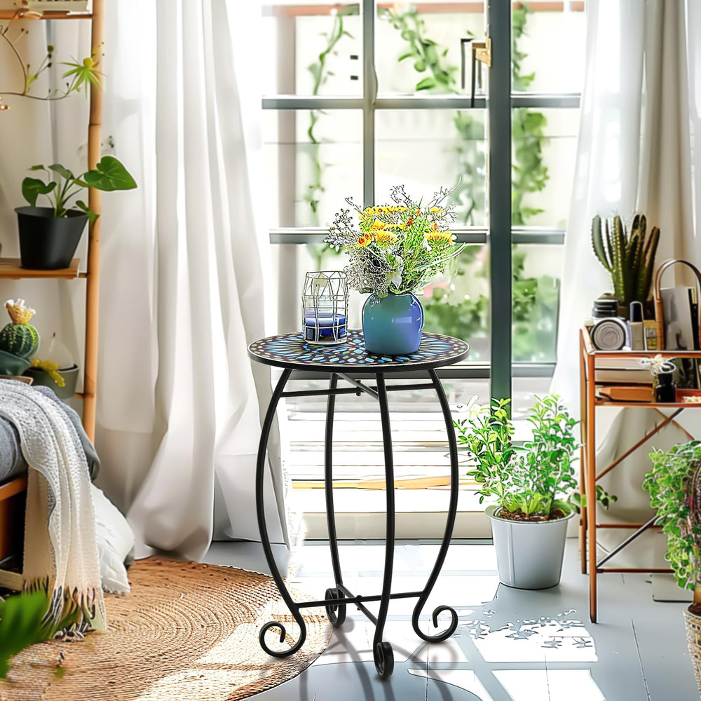 The Home Cult metal scrollwork frame detail highlighting sturdy rust-resistant finish benefit