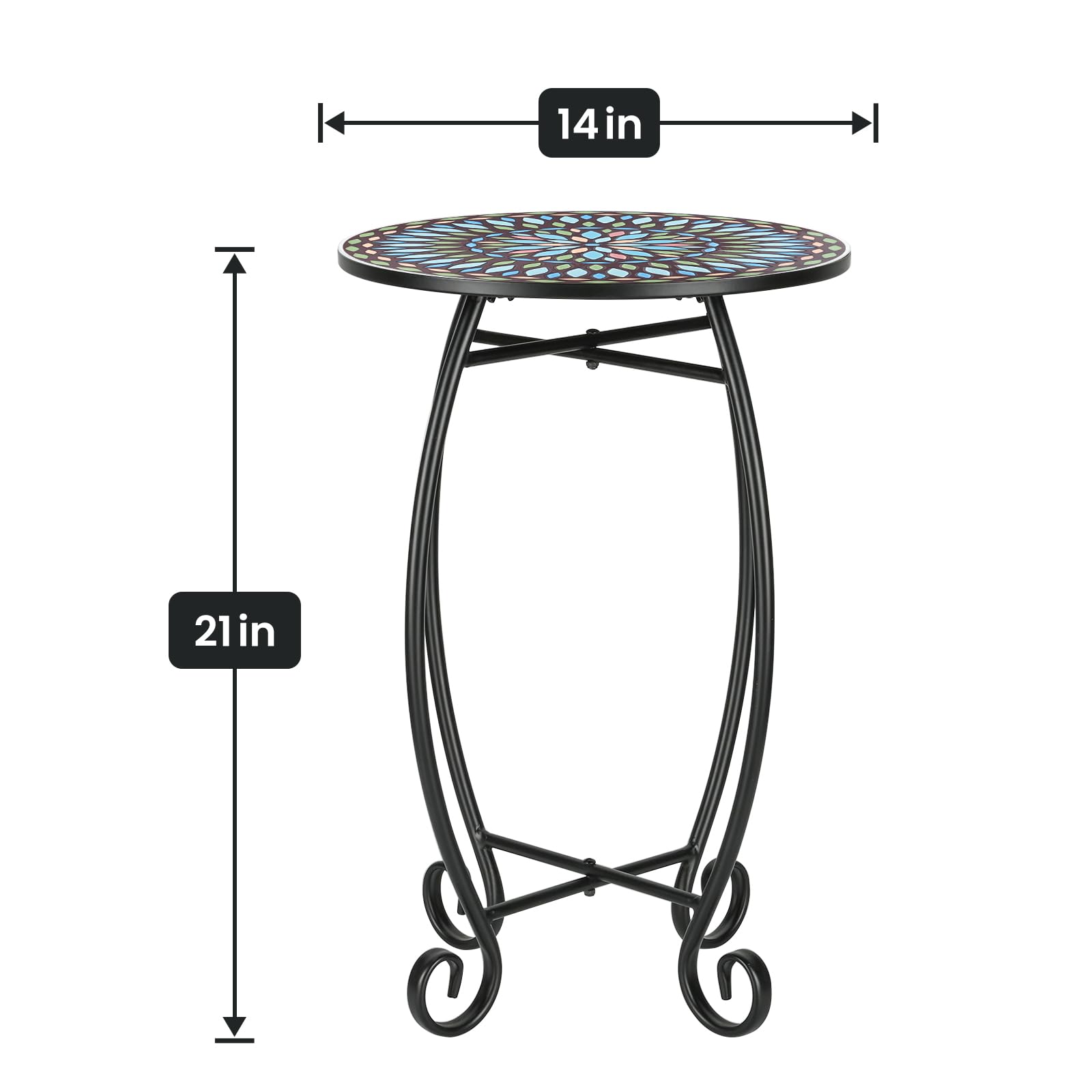 The Home Cult size comparison with chair showing compact footprint and space-saving benefit
