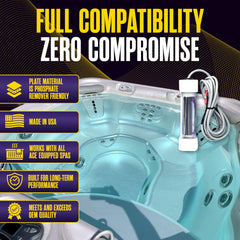 The Hot Tub Wizard Scepter electrode close-up highlighting durable materials