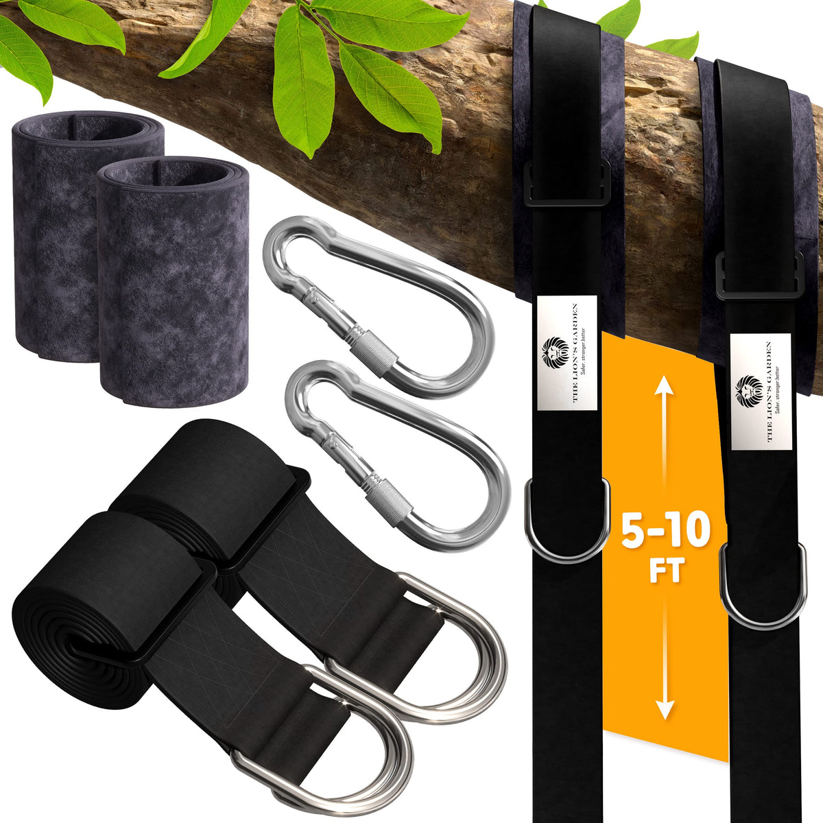 The Lion's Garden front packaging showing full strap kit and accessories