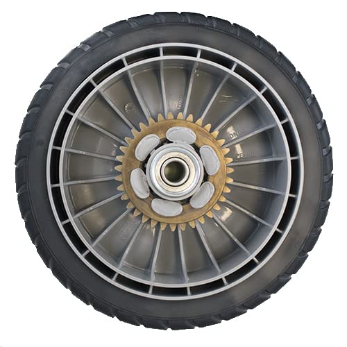 The Mower Shop Honda wheels installed on HRR216 mower restoring stability