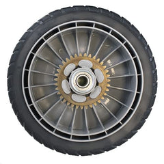 The Mower Shop Honda wheels installed on HRR216 mower restoring stability