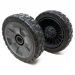 The Mower Shop wheels installed on HRR216 mower improving stability