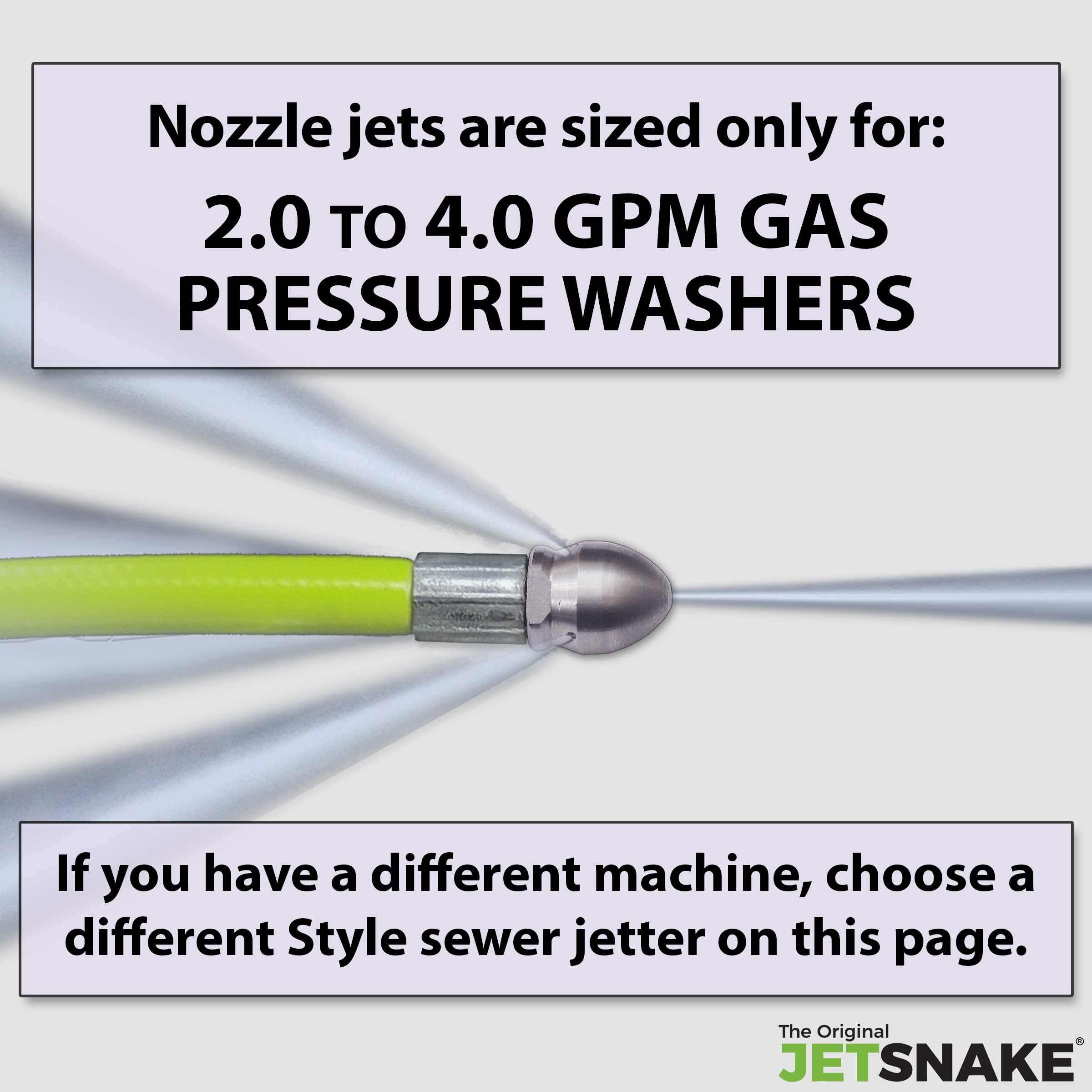 The Original JetSnake flexible steel-braided hose detail showing durability and kink resistance