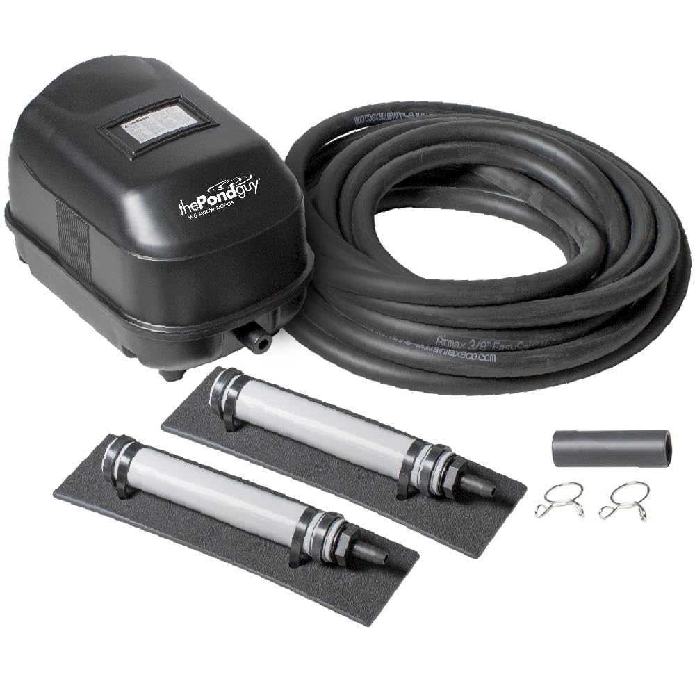 The Pond Guy front packaging showing complete aerator kit benefits