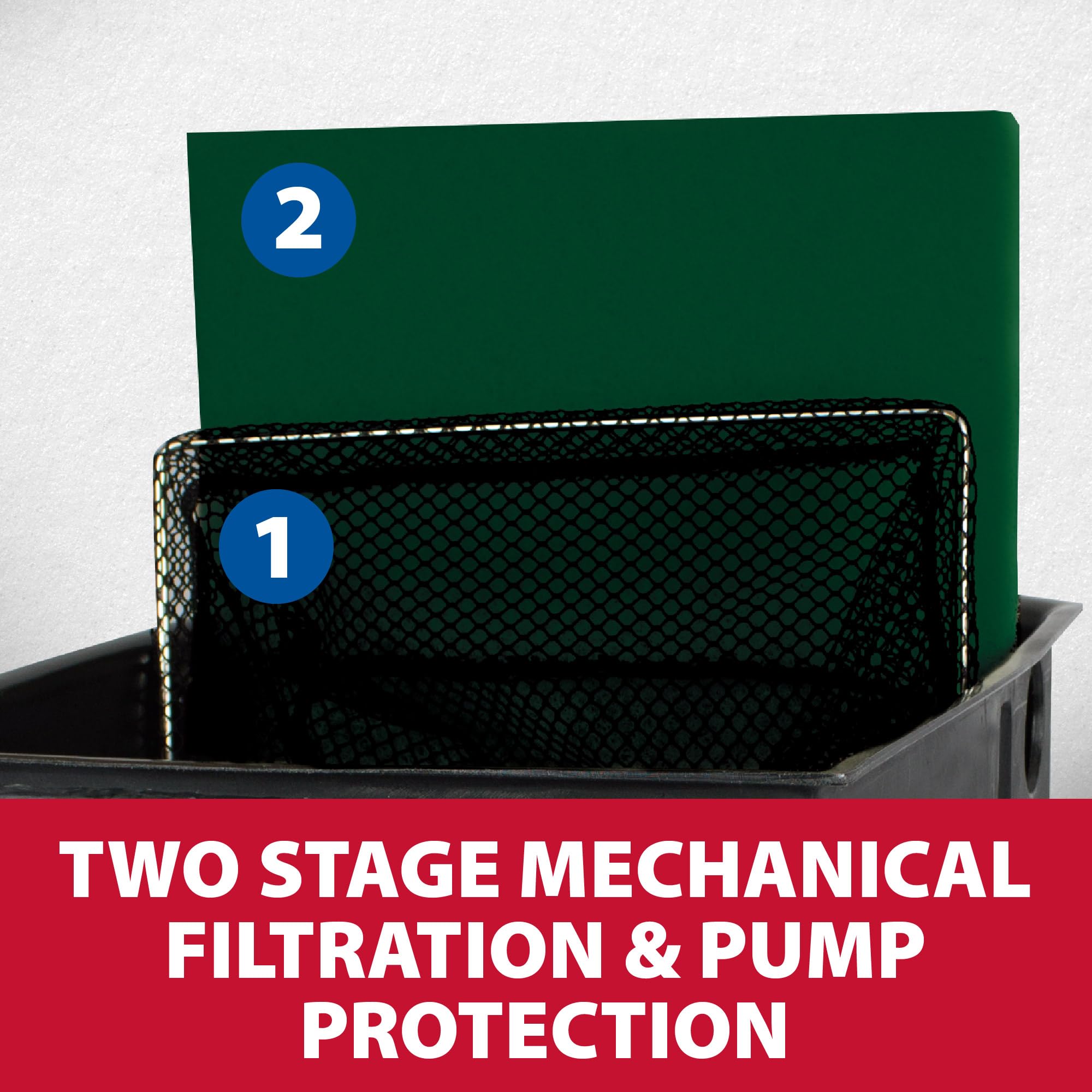 The Pond Guy Matala-style filter mat trapping fine particles for clearer water