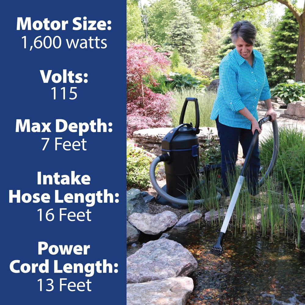 The Pond Guy ClearVac control panel close-up highlighting easy operation