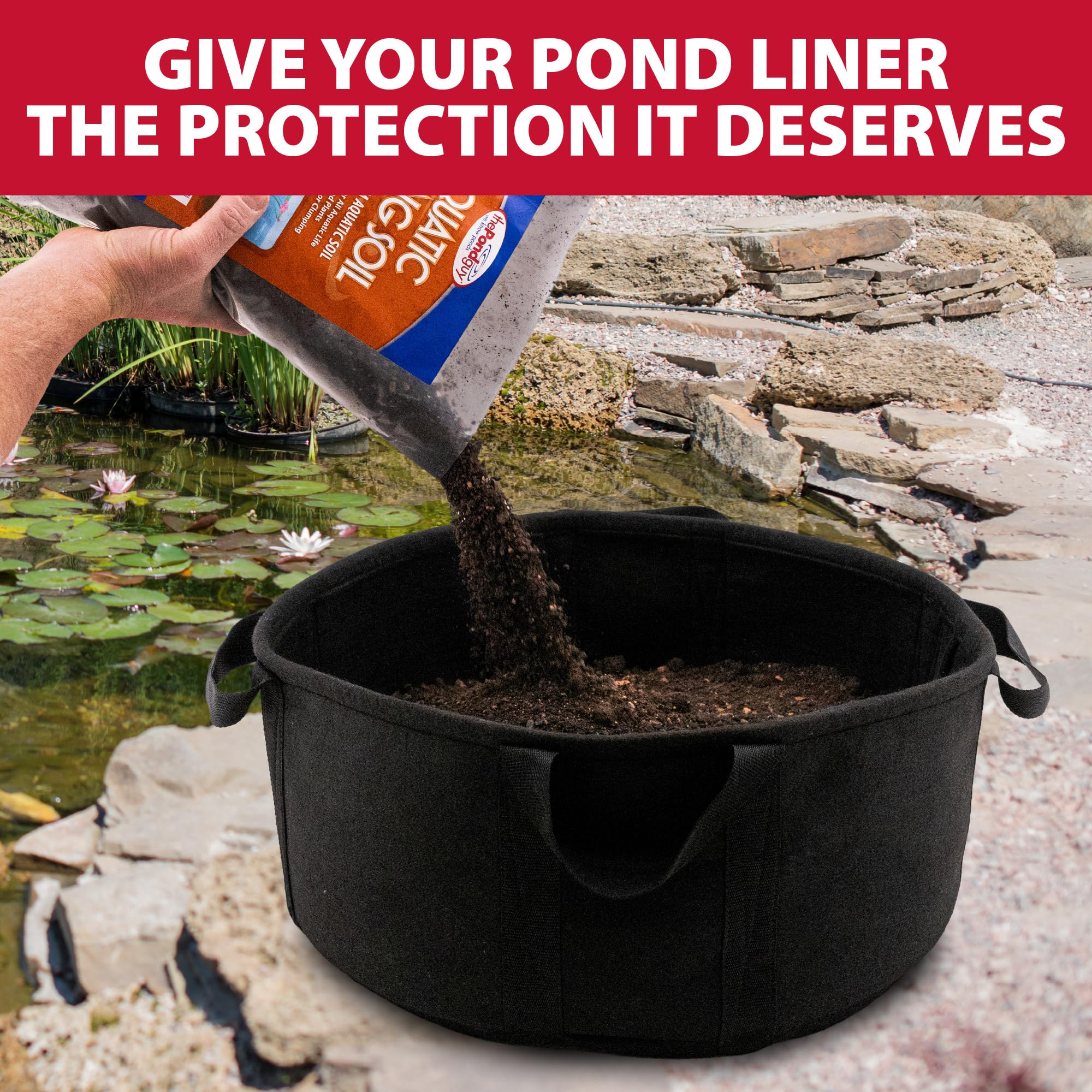 The Pond Guy sample fertilizer tabs ready to boost initial root development