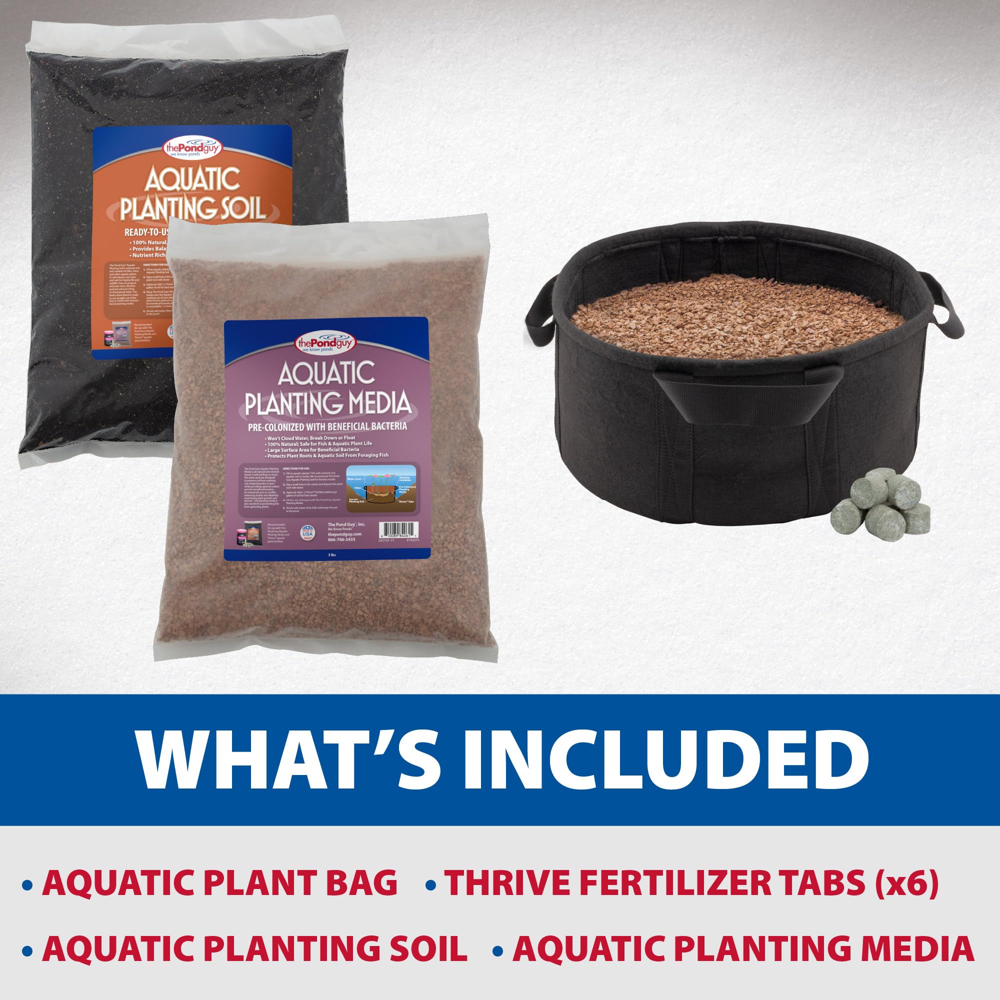 The Pond Guy durable softshell planting container close-up prevents liner punctures