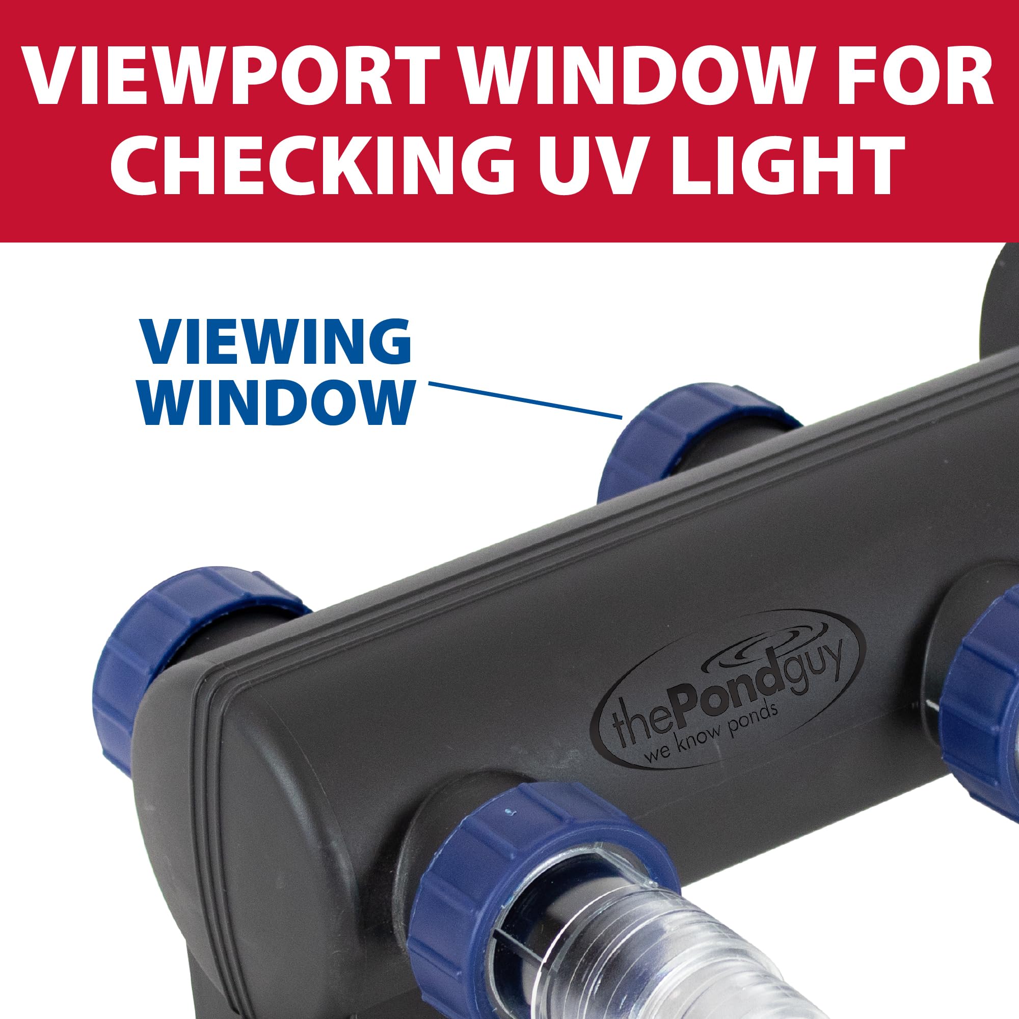 The Pond Guy interior vortex chamber detail showing multi-pass exposure for clarity benefit