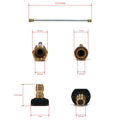 The ROP Shop 18-inch wand detail showing quick-connect outlet for versatile reach