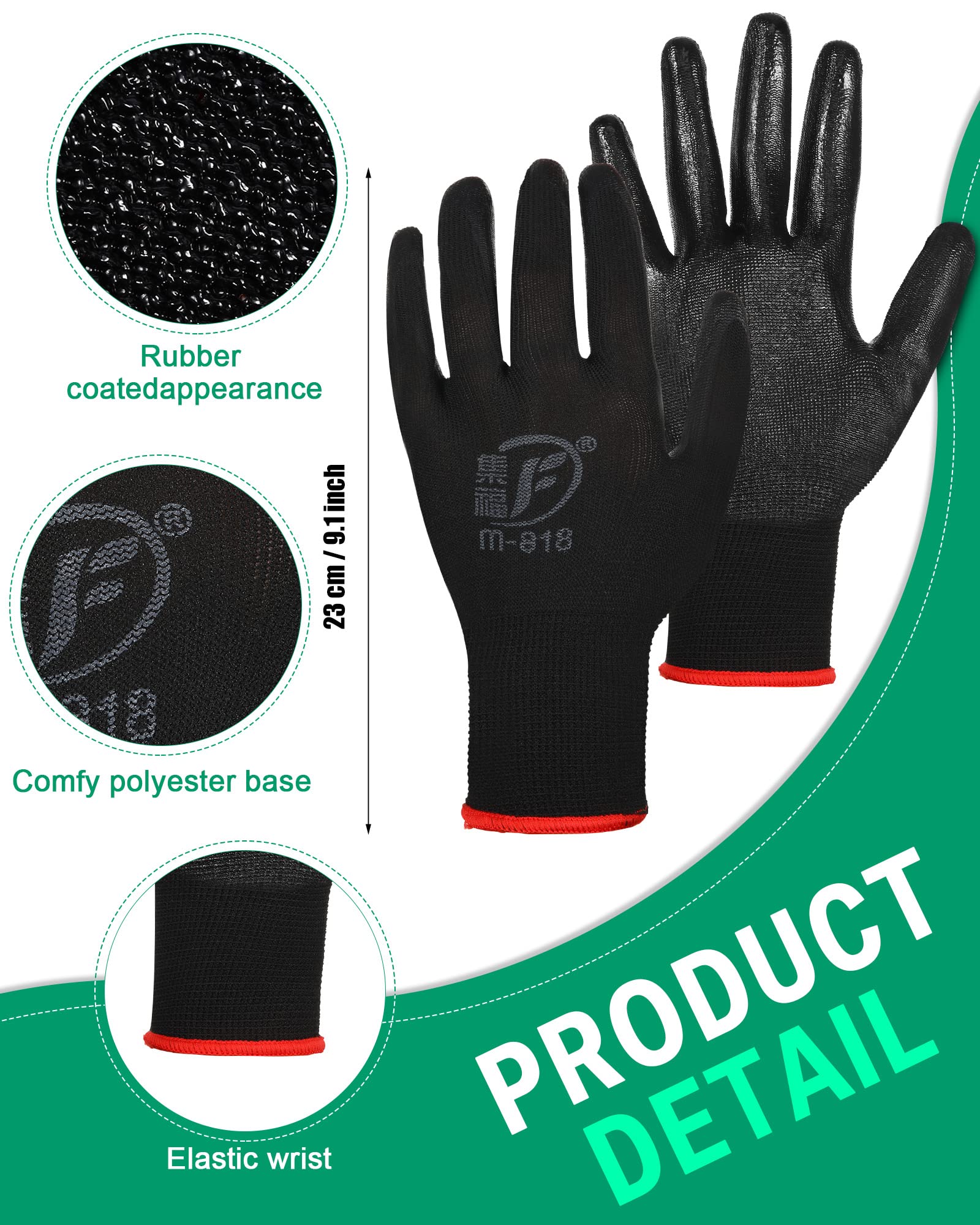 Thenshop close-up of rubber-coated palm offering better grip on tools