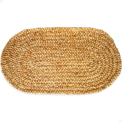 THEODORE MAGNUS front view of oval coir mat showing welcome design and curb appeal