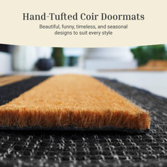 THEODORE MAGNUS mat next to shoe and door to show 17x30 size fit