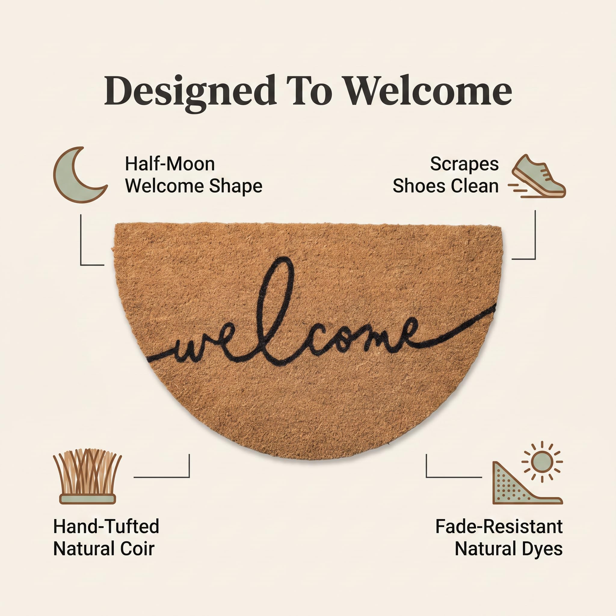 THEODORE MAGNUS styled entryway with mat illustrating instant curb appeal