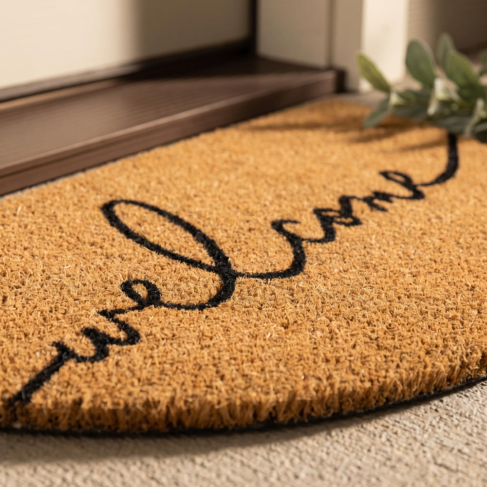THEODORE MAGNUS texture angle emphasizing hand-tufted coir for tactile scraping
