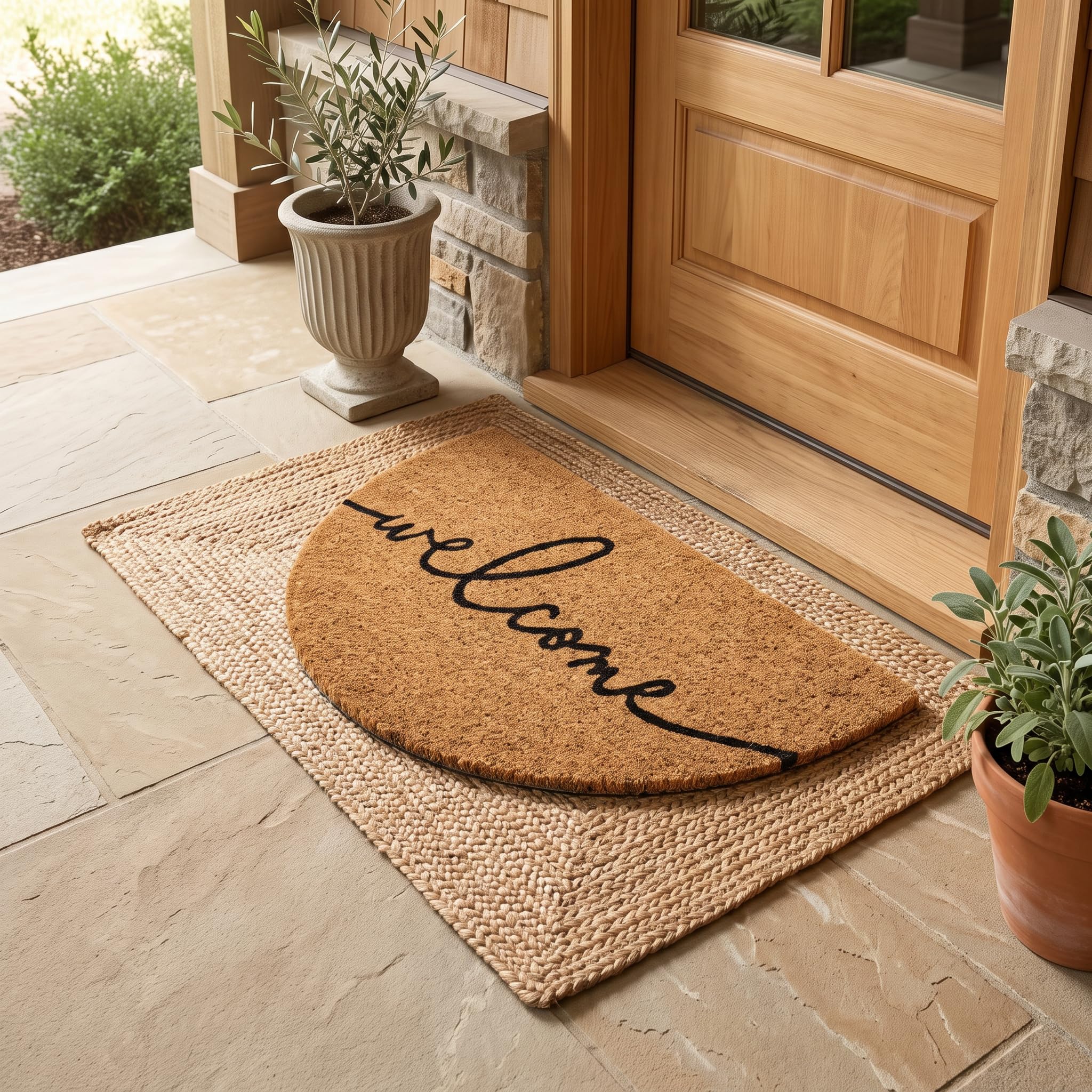 THEODORE MAGNUS anti-slip vinyl backing visible to show stable placement benefit