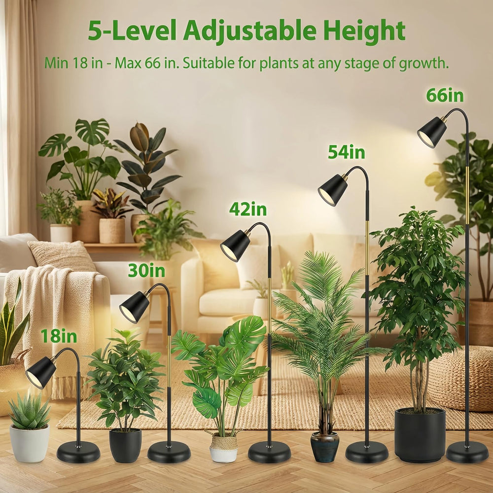 TheOneGrow lamp beside plant shelf showing targeted light for indoor gardens