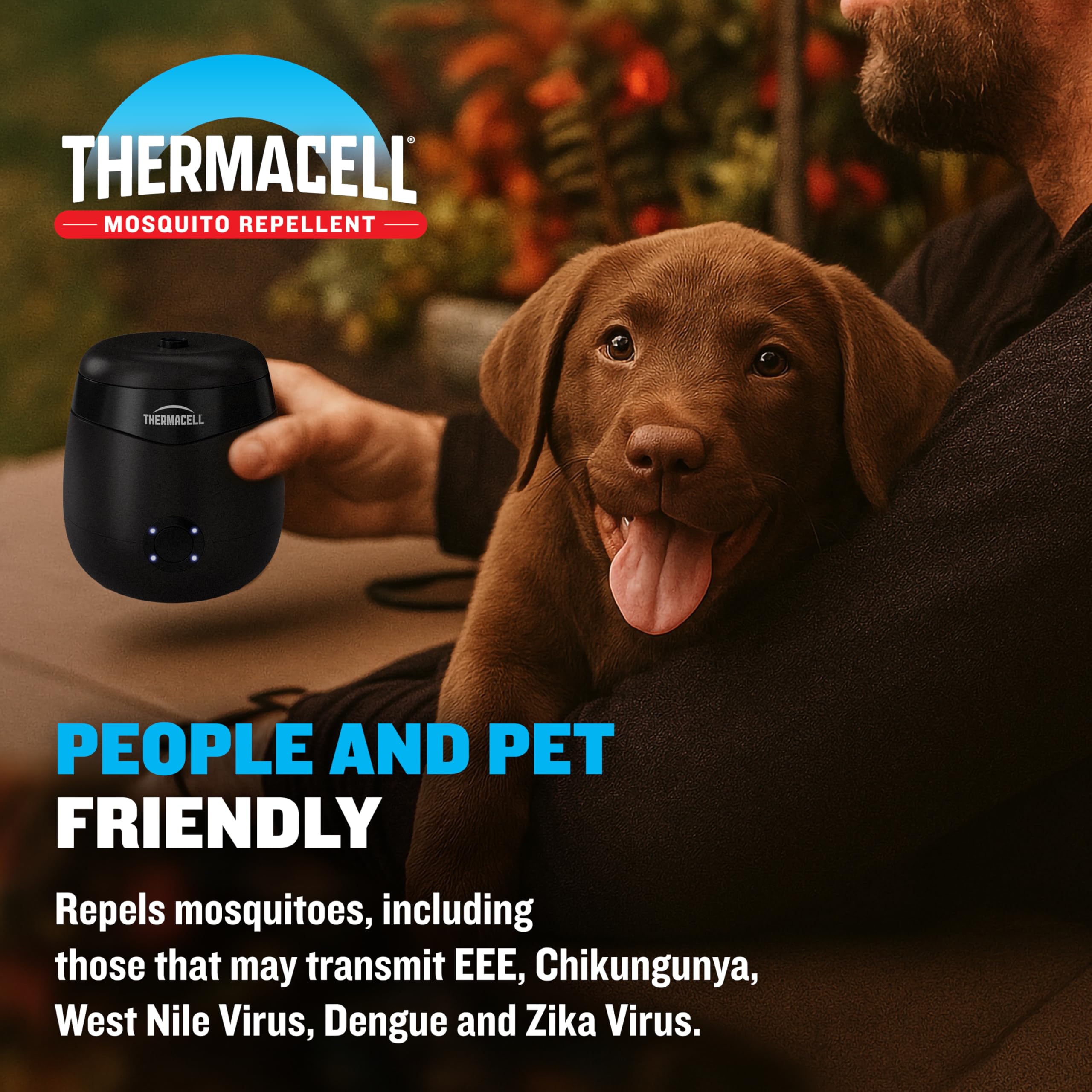 Two Thermacell units side by side for extended coverage and backup convenience