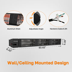 thermomate angled wall mount showing targeted warmth and space-saving benefit