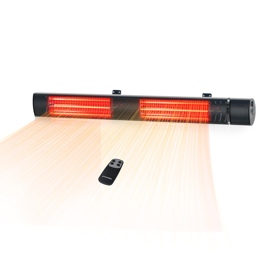 thermomate front view mounted showing sleek design and focused warmth