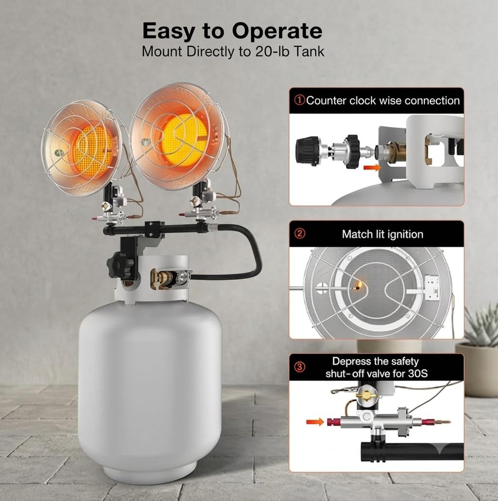thermomate heating a backyard deck to extend outdoor comfort evenings