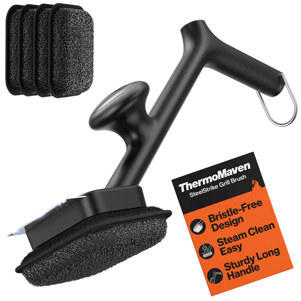 ThermoMaven vista frontal del cepillo completo, limpieza segura