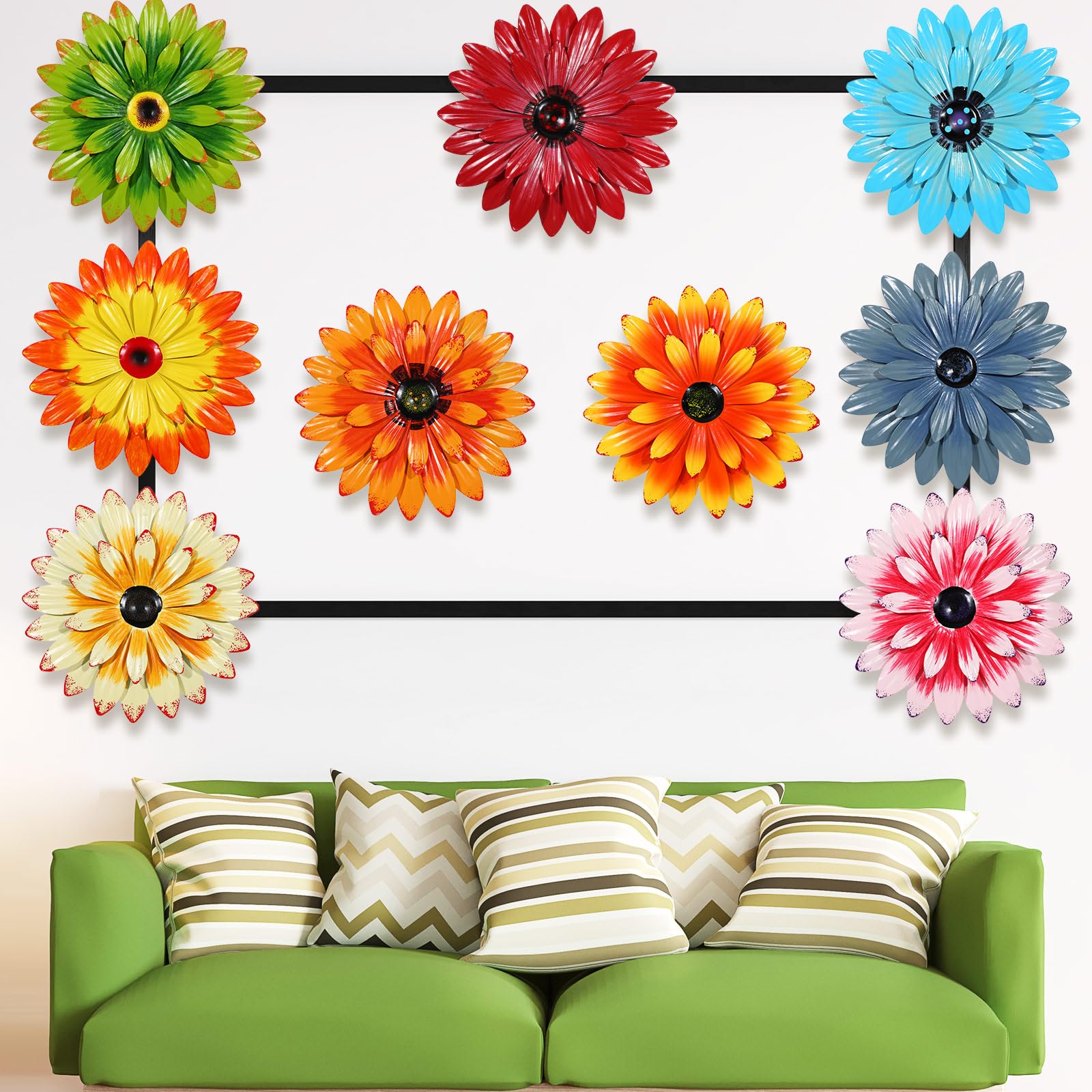 Therwen assorted colored daisies arranged to inspire layout ideas