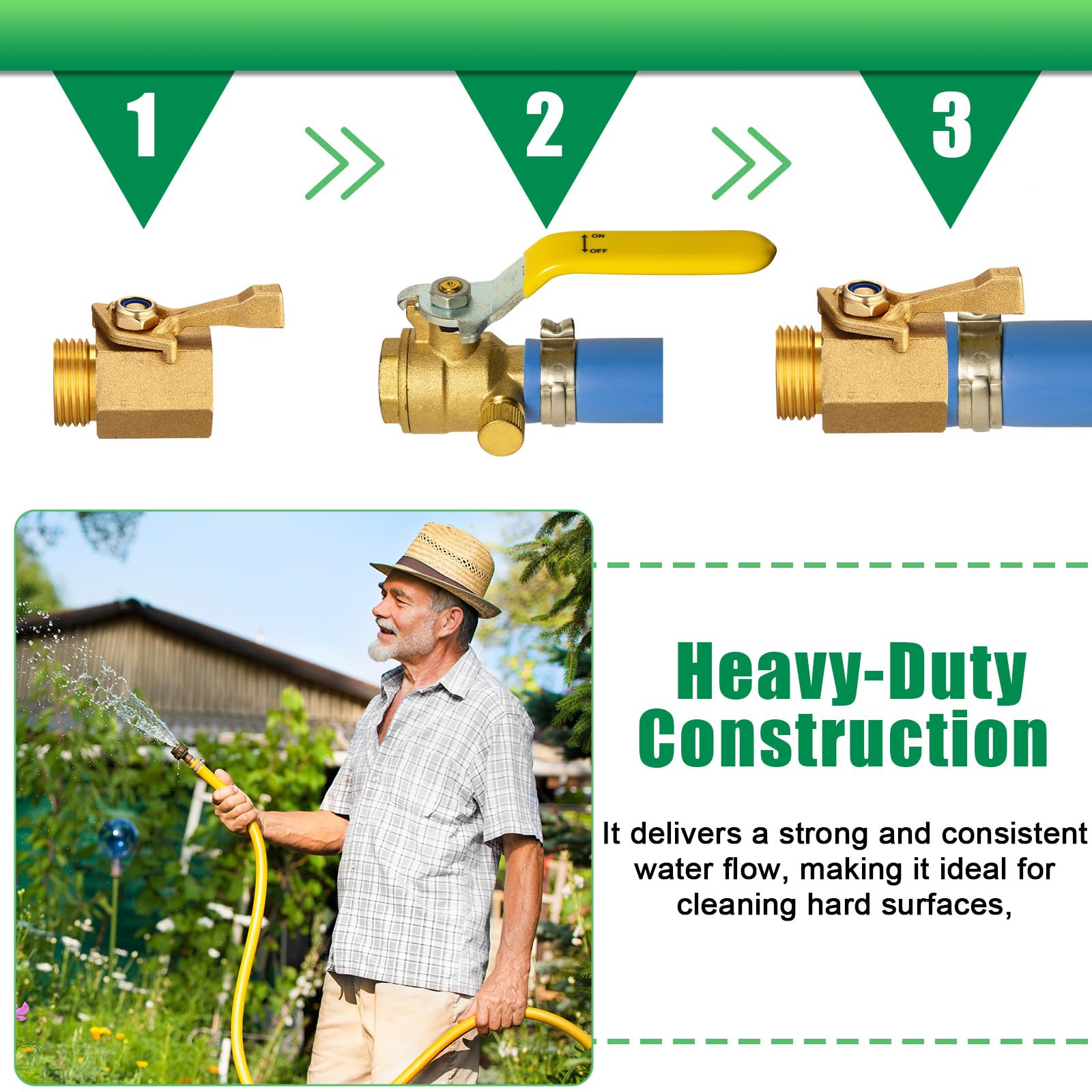 Therwen ergonomic handle close-up for comfortable grip and smoother operation