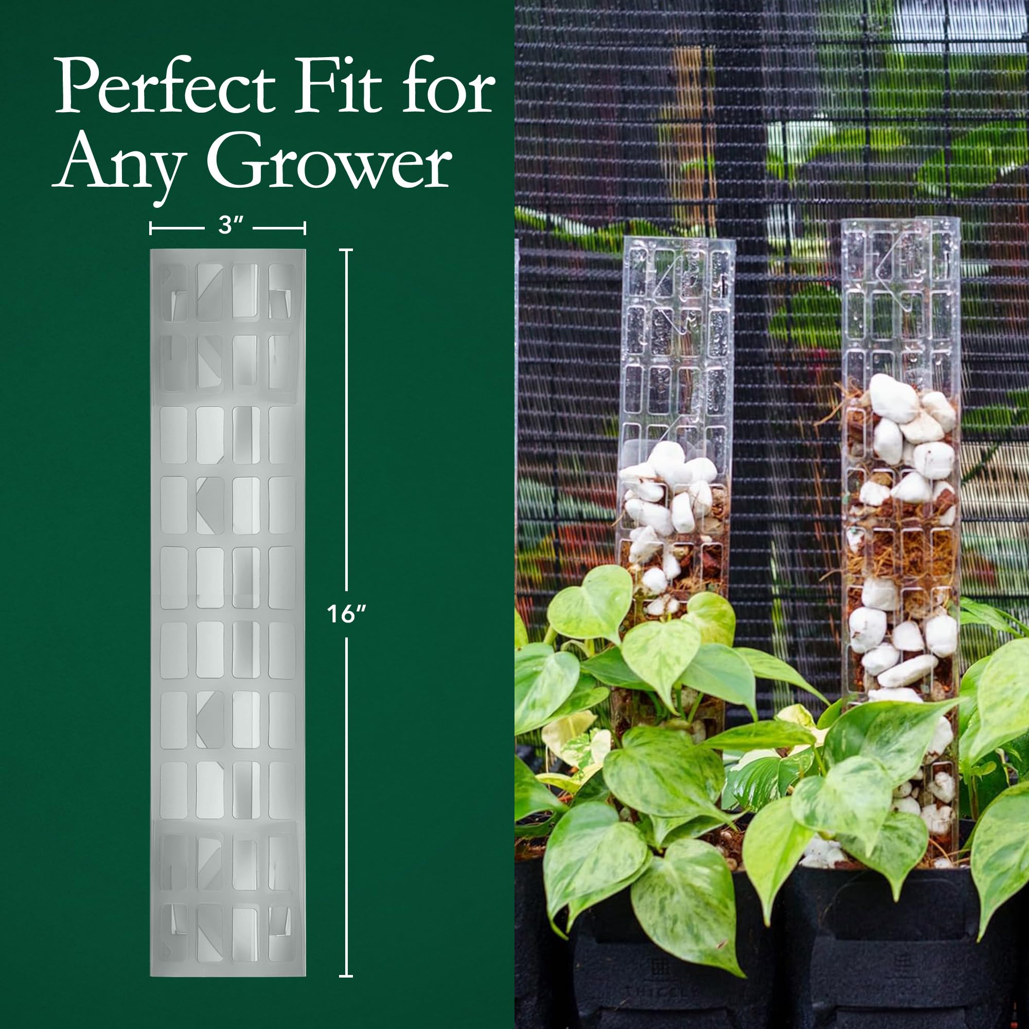 THICCLY detail of enlarged root-pass holes for easier root growth