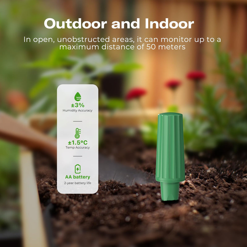 THIRDREALITY sensor on a balcony garden demonstrating stable Zigbee link