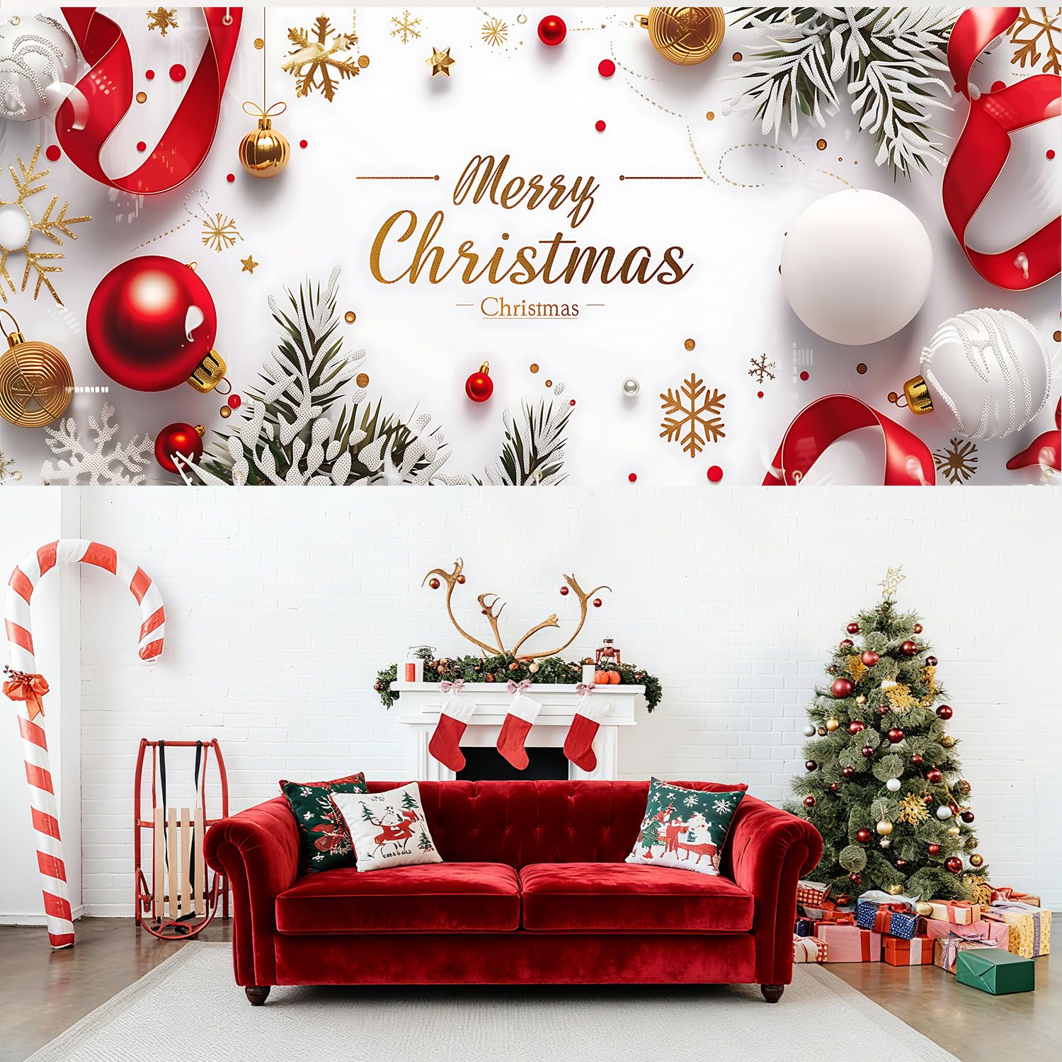 THISFIND indoor setup as a party backdrop creating a festive photo area