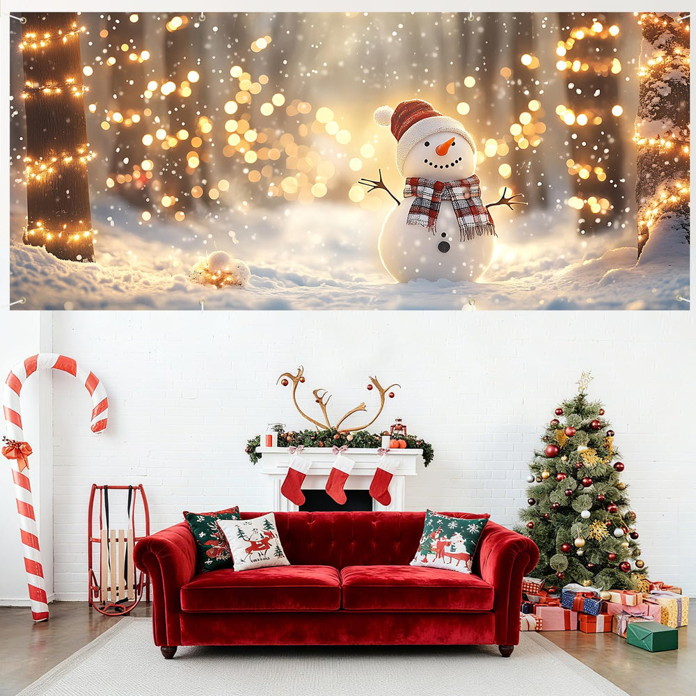 THISFIND angled outdoor scene showing festive curb appeal and scale