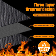 THMINS close-up of corner silicone coating demonstrating heat-blocking benefit