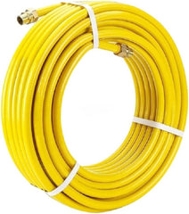 thmxit 3/4" CSST front view showing full 100ft roll and fittings, clear identification benefit