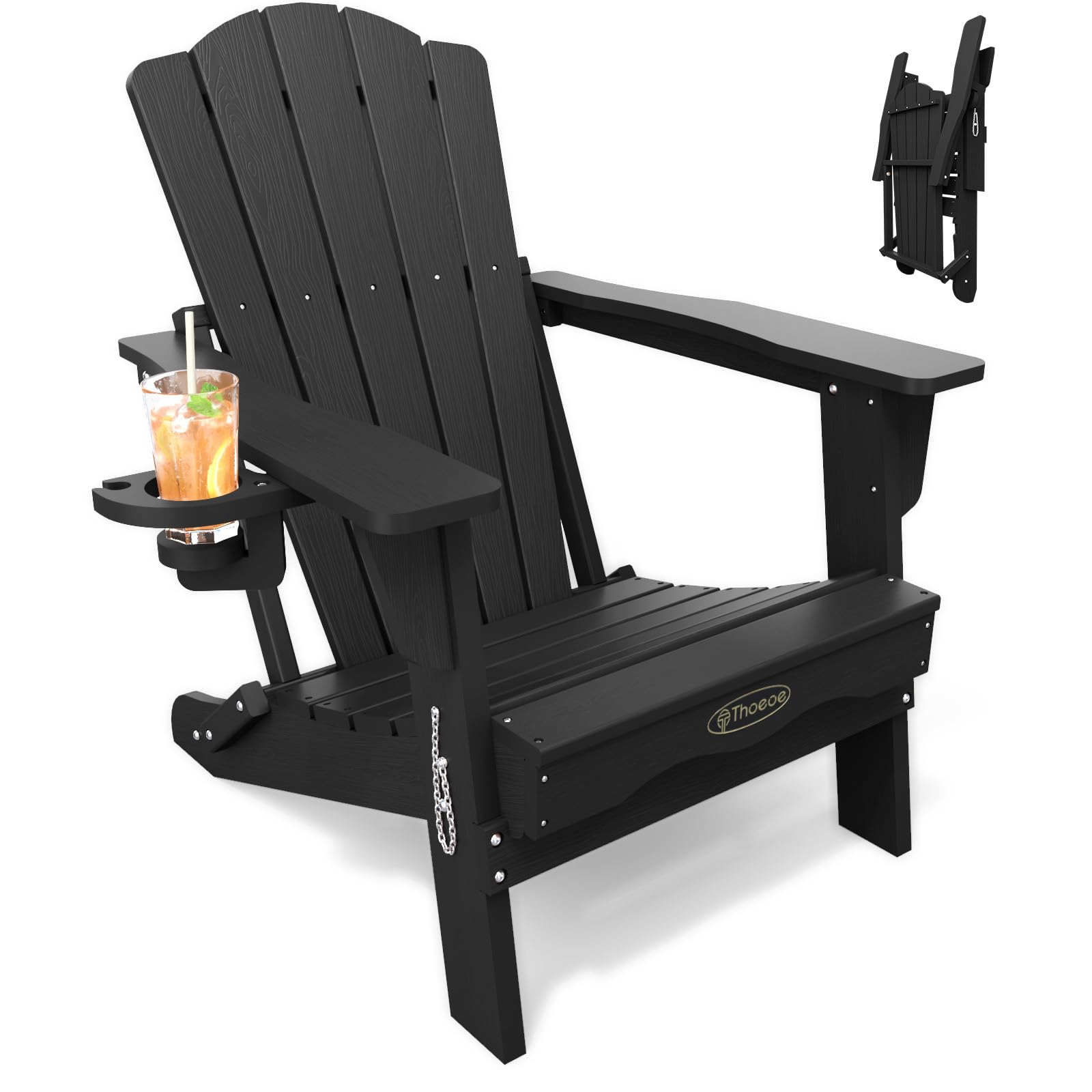 THOEOE front view showing oversized seat and high back for comfort