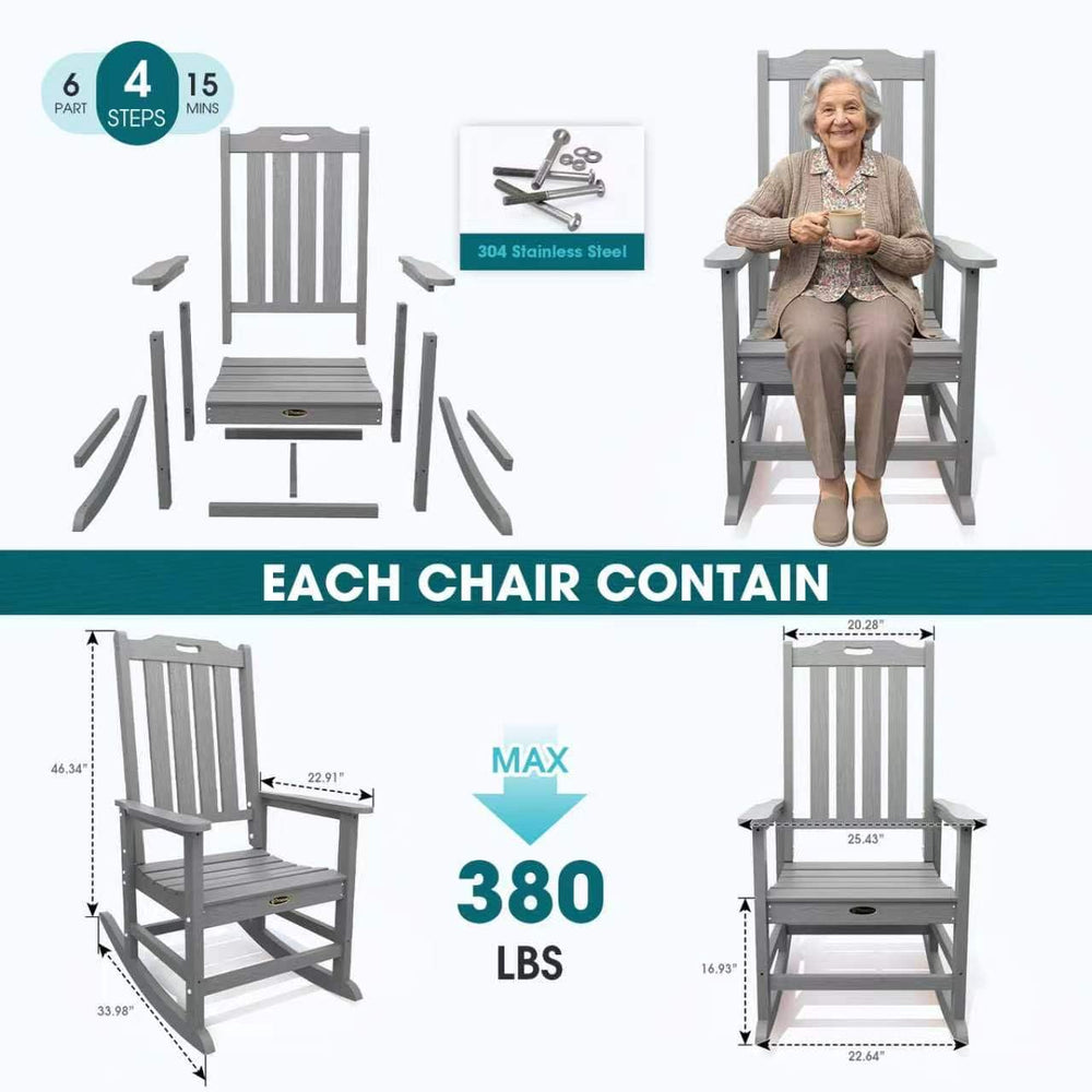 THOEOE chair shedding water to show all-weather resistance benefit