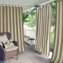 Threadmade front view of striped 50x95 panel showing modern curb appeal