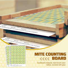 Threehoney board placed inside a hive under screened bottom demonstrating simple in-hive use