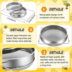 Threehoney stainless steel double-layer filter offering fine impurity removal