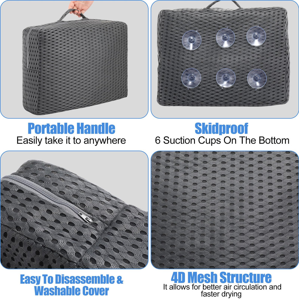 Threehoney cutaway showing weighted glass-bead core for stable, non-floating support