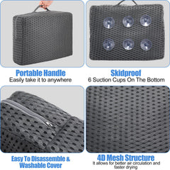 Threehoney cutaway showing weighted glass-bead core for stable, non-floating support