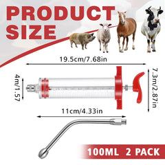Threlaco close-up of green dosage scale for precise volume control benefit
