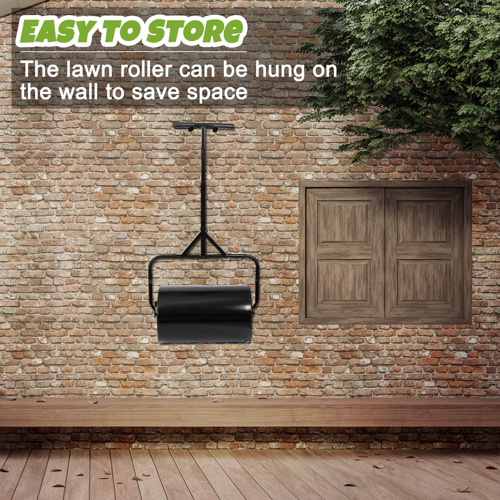 Threlaco empty roller stored in garage showing easy storage and space-saving design