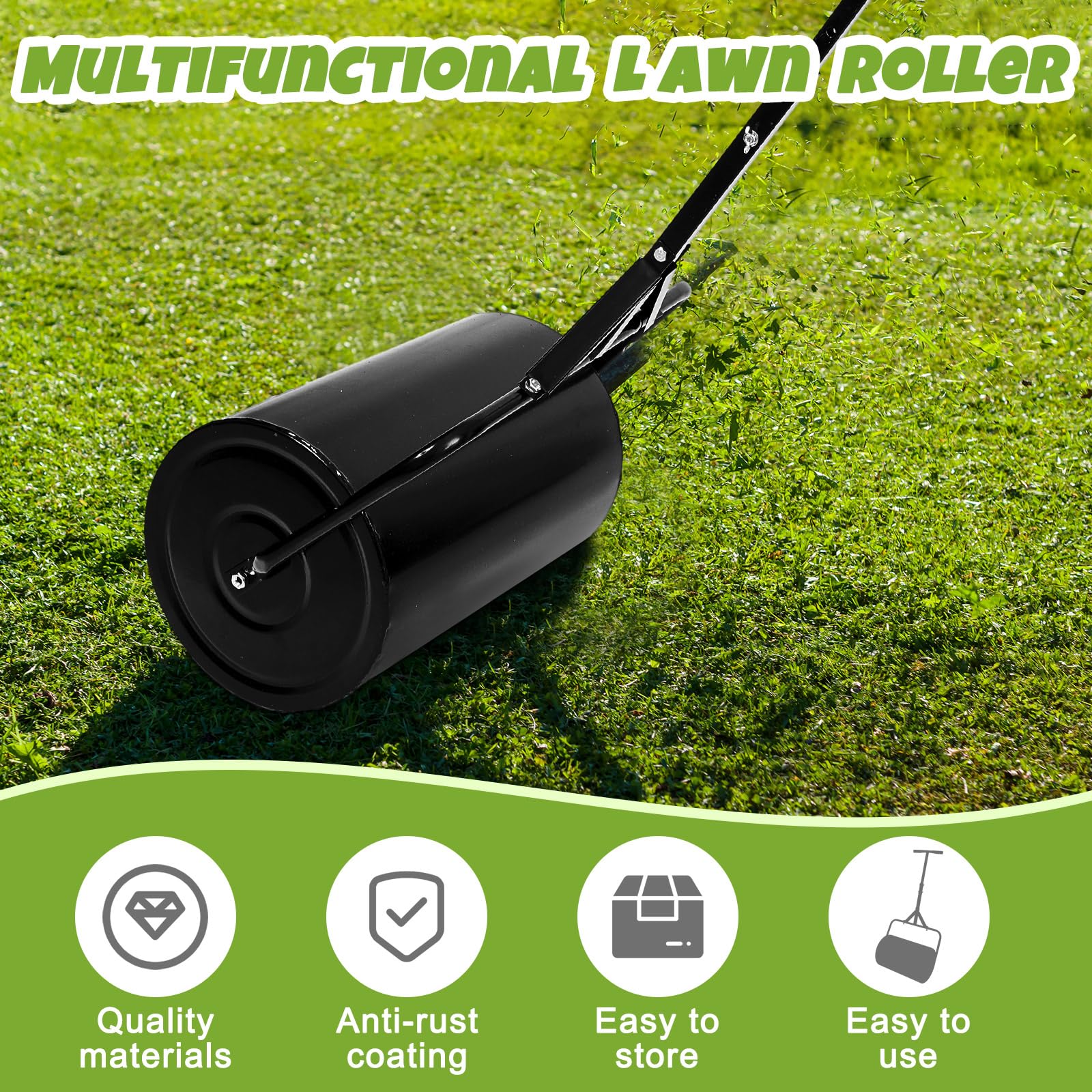 Threlaco roller filled with water highlighting adjustable weight for precise compaction